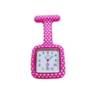 Rubber Square Clip Nurse Watches Multicolor Doctor Pocket Watch