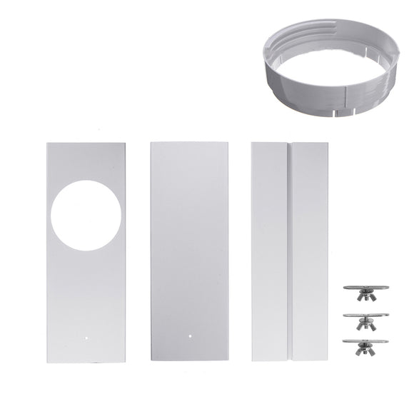 120cm Adjustable Air Conditioner Wind Shield Window Kit Plate For Portable Air Conditioner Exhaust Hose Tube Connector