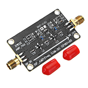 RF Wideband Amplifier LNA 0.1M-2G Gain 60dB Two-stage Amplification