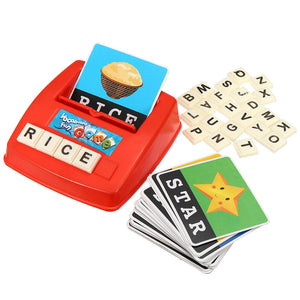 Kids English Spelling Alphabet Letter Game Early Learning Educational Toy Tool