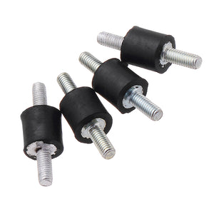 Machifit 4pcs M3 8x8mm Rubber Mounts Double Ends Screw Anti Vibration Mount Rubber Shock Absorber