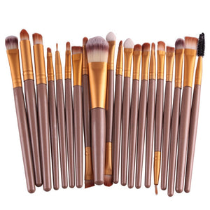 20Pcs Professional Makeup Brush Cosmetic Synthetic Hair Brushes Kit Set