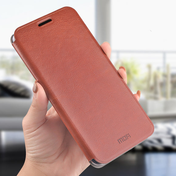 MOFI Flip Classic PU Leather Full Body Protective With Stand Protective Case For Huawei Honor 10