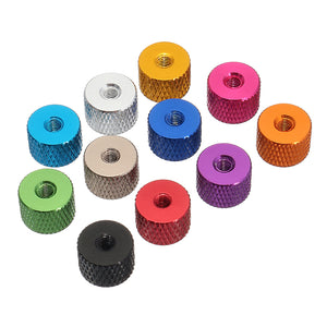 Suleve M3AN5 10Pcs M3 Thread Grommet Gasket Washer Spacer Multi-color Aluminum alloy