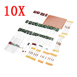 10pcs DIY Welding Technique Training Kits Soldering Practice Board Electronic Components