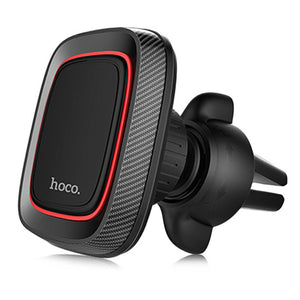 HOCO CA23 Magnetic 360 Degree Rotation PU Leather Car Mount Air Vent Phone Holder Stand for Xiaomi