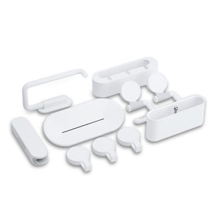 XIAOMI Happy Life 7PCS/Set Bathroom Combination Hook Hanger Holder Bathroom Storage Rack Bathroom Supplies Free Punching