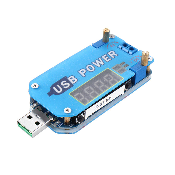 5pcs Geekcreit USB Boost Module 5V to 9V12V Step Up Module Adjustable Voltage Current Display Charging Router Converter with Shell