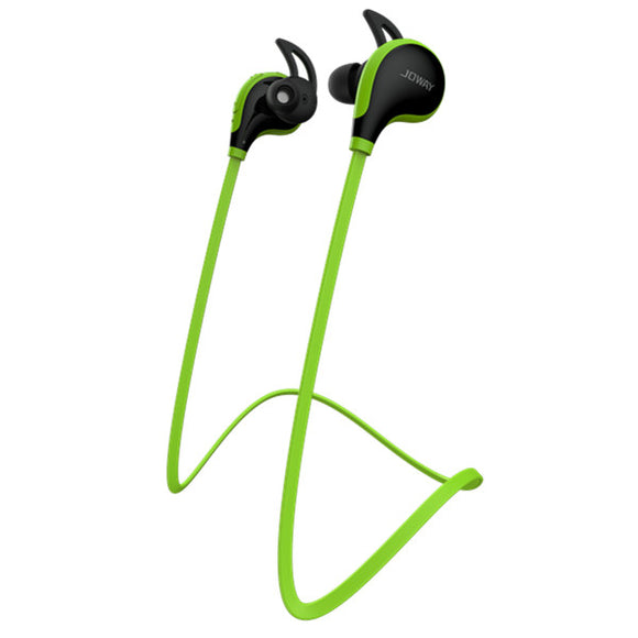 JOWAY H12 Sport TPE Flat Cable Wireless Bluetooth V4.1 Headphone Earphone With Mic