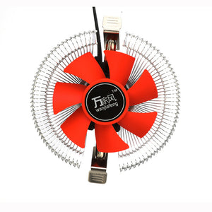 Mute 3 Pin CPU Cooling Fan Cooler Heatsink For Inter LGA 775/ 115X AMD 754/ 939/ 940 AM2/ AM2+/ AM3