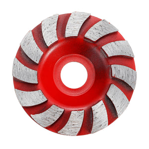 90mm Segment Diamond Grinding Wheel Disc Concrete Masonry Stone Marble Sanding Wheel Red