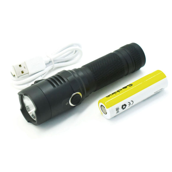 Soshine TC18 1100lm Flashlight 4 Modes USB Rechargeable Work Lamp Hunting Camping Emergency Lantern