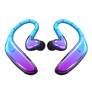 Dual Dynamic bluetooth 5.0 Headphone Binaural HD Hanging Earphone Waterproof Headset for Huawei Samsung