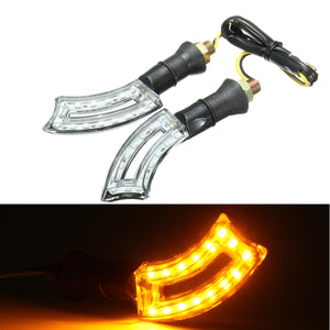 12V 15 LED Motorcycle Turn Signal Indicator Light Lamp Amber Universal