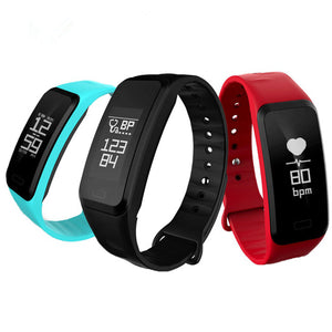 R1 Blood Pressure Heart Rate Sport bluetooth Smart Wristband Bracelet For iPhone X 8 OnePlus 5