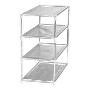 Multi Layer Tier Optional Metal Shoe Rack Storage Organizer Stand Shelf Holder