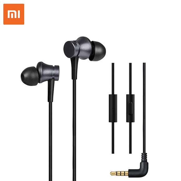 Original Xiaomi Earphone 3.5mm Earbuds Piston In-Ear Wired Control Deep Bass Earphone Headphone with Mic