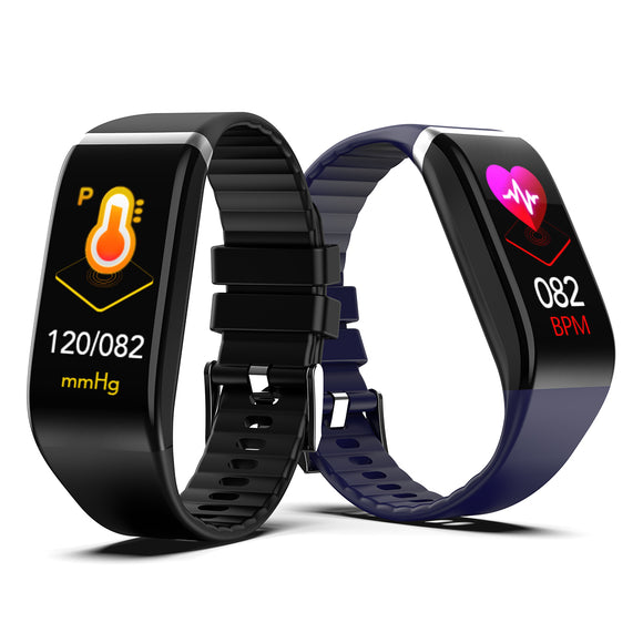 Bakeey C919 1.14' Big Screen Real-time HR Blood Pressure 3D Dynamic UI 20Days Standby Smart Watch Band