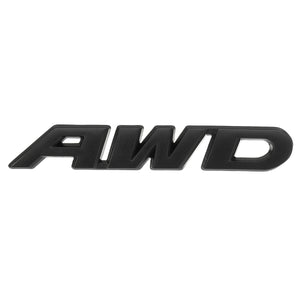 AWD 3D Badge Rear Tail Stickers Black Emblem for 4 Wheel Drive SUV Offroad Car