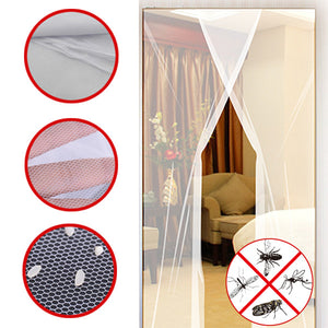 24x83 Inch 2pcs DIY Anti Mosquito Pest Window Curtain Net Mesh Door Sheer Curtain Protector