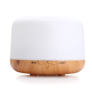 24V 650MA LED Ultrasonic Aroma Oil Diffuser Humidifier Wood Grain Air Purifier Aromatherapy Spa