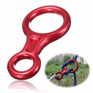 Aluminum Alloy Rock Climbing Gear Rescue Belay Descender 35KN