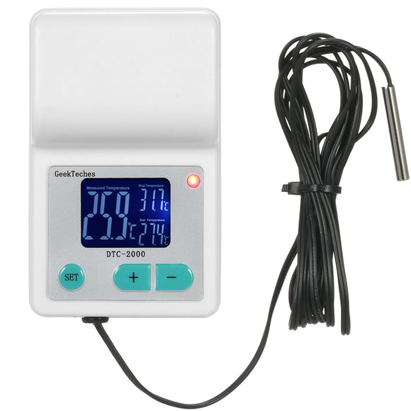 GeekTeches DTC-2000 AC110-240V 10A Digital Thermometer Thermoregulator Water Temperature Controller