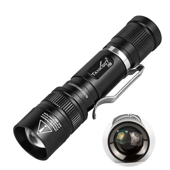 TANK007 F2 160Lumens White light LED and UV LED 2Modes Portable Zoomable LED Flashlight Outdoor Waterproof AA Led Torch