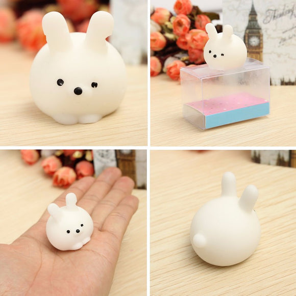 Bunny Ball Squishy Squeeze Cute Color Kawaii Collection Stress Reliever Gift Decor