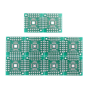 10pcs HTQFP QFN48 To DIP48 QFN44 QFP48 QFP44 PQFP LQFP To DIP PCB SMD Adapter Plate Pitch PCB Board