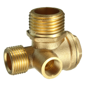 Brass 3 Port Central Pneumatic Air Compressor Check Valve 444430mm