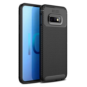 Bakeey Protective Case For Samsung Galaxy S10e 5.8 Inch Slim Carbon Fiber Fingerprint Resistant Soft TPU Back Cover