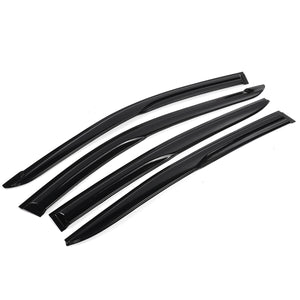 4Pcs For Nissan Altima Chrome Trim Clip-on 2019-2020 Plastic Exterior Visor Vent Shades Window Sun Rain Guard Deflector