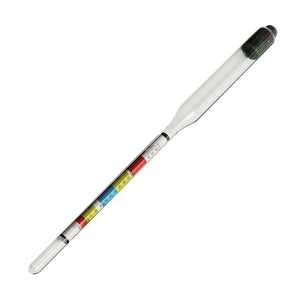 28cm Clear Glass Triple Scale Hydrometer For Home Brew Alcohol Beer/Wine Making