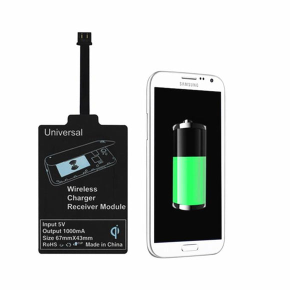 Universal Wireless Qi Charger Power Receiver Charging Adapter Micro USB For Samsung Xiaomi