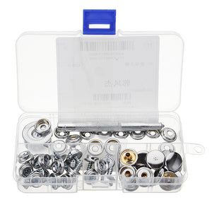 3/8 20Pcs Screw Buckle Snap Buttons Press Studs Snap Fastener Sewing Clothing Craft DIY Fixing Tool"