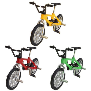 Cool Finger Alloy Bicycle Set Children Kid Model Rare Small Mini Toy