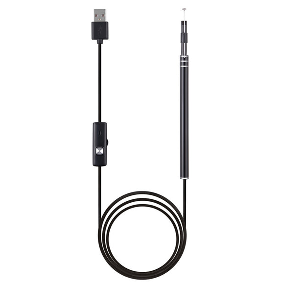 5.5mm Ear Spoon Cleaning USB Endoscope Visual Ear Earpick Otoscope Endoscope Borescope Camera for PC