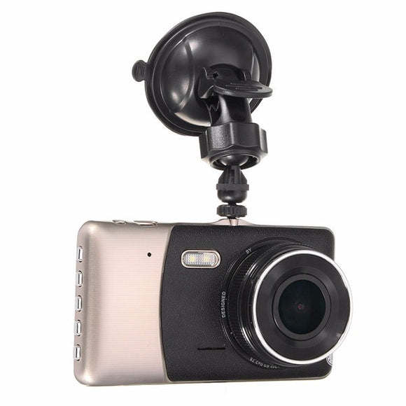 4 Inch HD 1080P Car DVR G-Sensor 170 Degree Wide Angle Dual Lens Driving Recorder