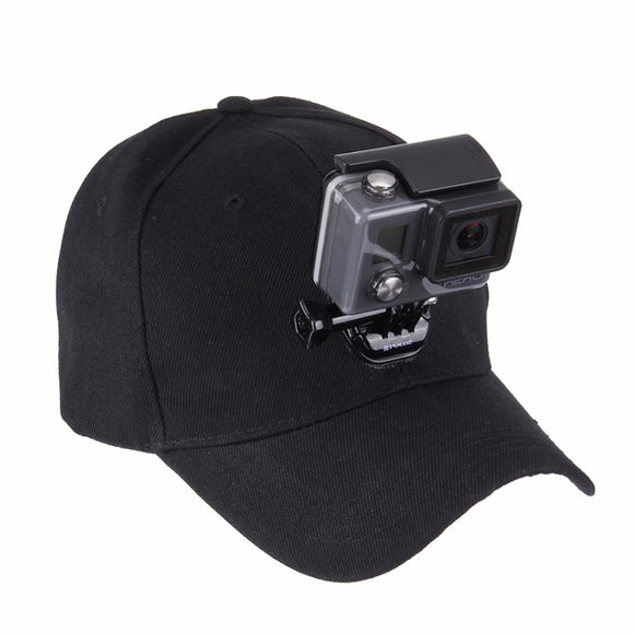 PULUZ Outdoor Sun Hat Topi Baseball Cap Holder Mount for Gopro