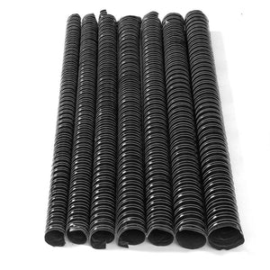 Black Air Ducting Pipe Flexible Silicone Hose 1M Length Hot And Cold Cooling Transfer Extractor