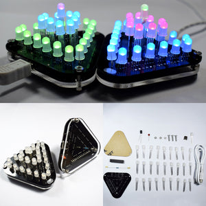 Geekcreit DIY Touch Control RGB Full Color 5MM LED Triangular Pyramid Kit