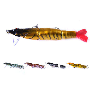 JM013A 1Pc 11cm/16.7g 3 Section Shrimp Lure Fishing Lure Minnow Lure Artificial Hard Bait