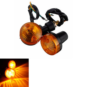 1pair Motorcycle Turn Signal Light Amber Indicator Lamp