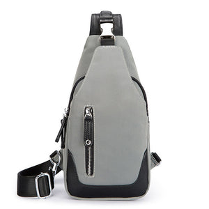 Men Nylon Waterproof Casual Chest Bag Crossbody Bag