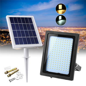 Solar Power 150 LED Flood Light Outdoor Garden Path Lamp Light Control Manual