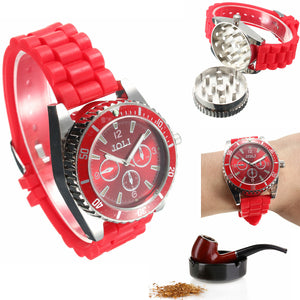 JOLI Real Metal Wrist Watch Grinder Herb Tobacco Leaf Cigarette Crusher Wrist