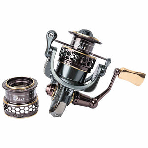 Trulinoya JAGUAR 3000 5.2:1 10BB Spinning Fishing Reel Fish Wheel With Shallow Spare Spool