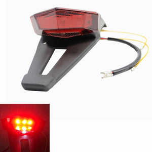 Motorcycle Scooter Small Golden Boy Monkey LED Rear Licence Fender Tail Light Spoiler