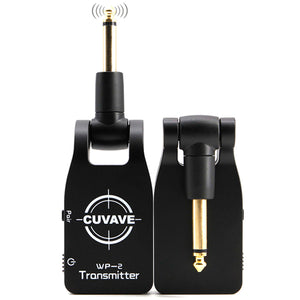 CUVAVE WP-2 Wireless Audio Transmission System Transmitter Receiver with 280 Rotatable 1/4 Plug Built-in 600mah Rechargeable Lithium Battery for Electric Guitar Bass"